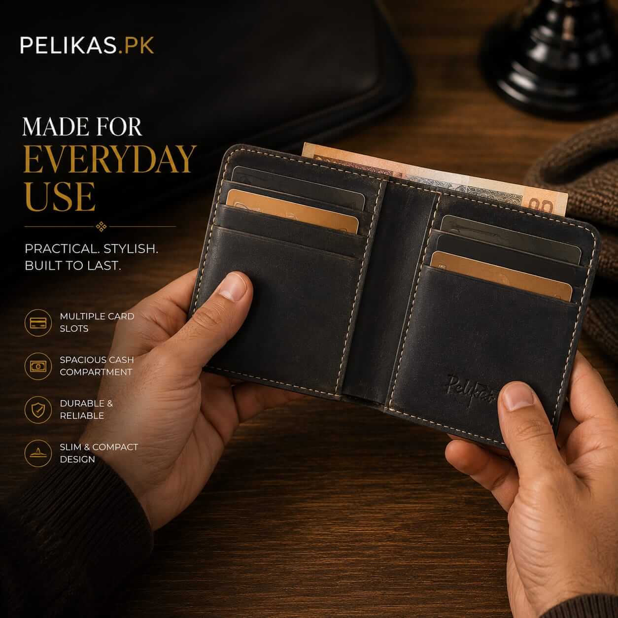 Bifold Leather Wallet