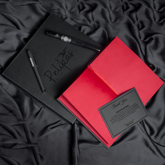 Radiant Red Pages Notebook Gift Box