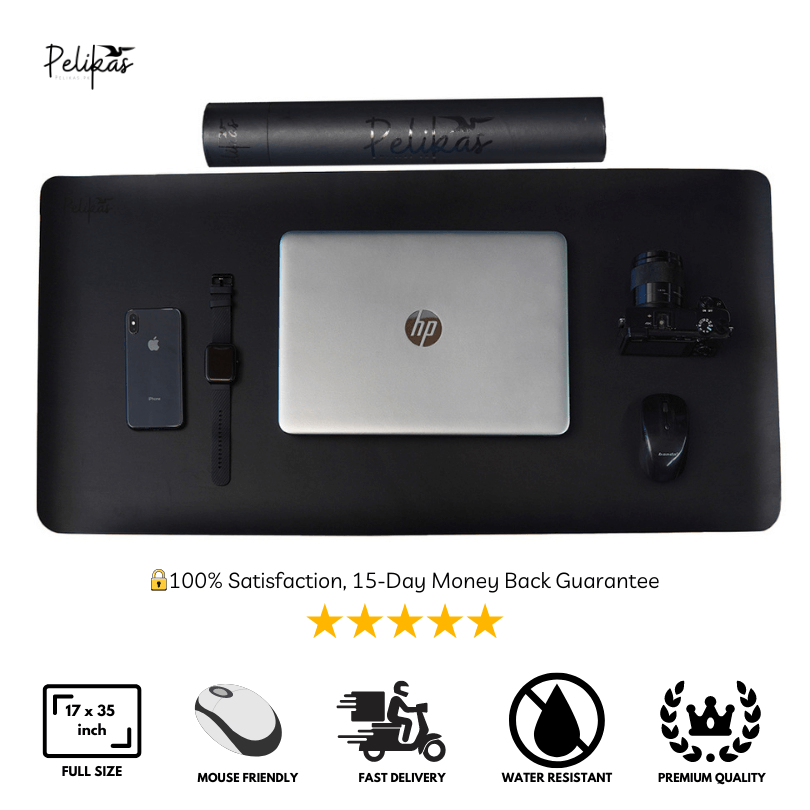 Double Face PU Leather Desk Mat