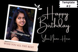 pelikas.pk template # 2 happy birthday with image customization