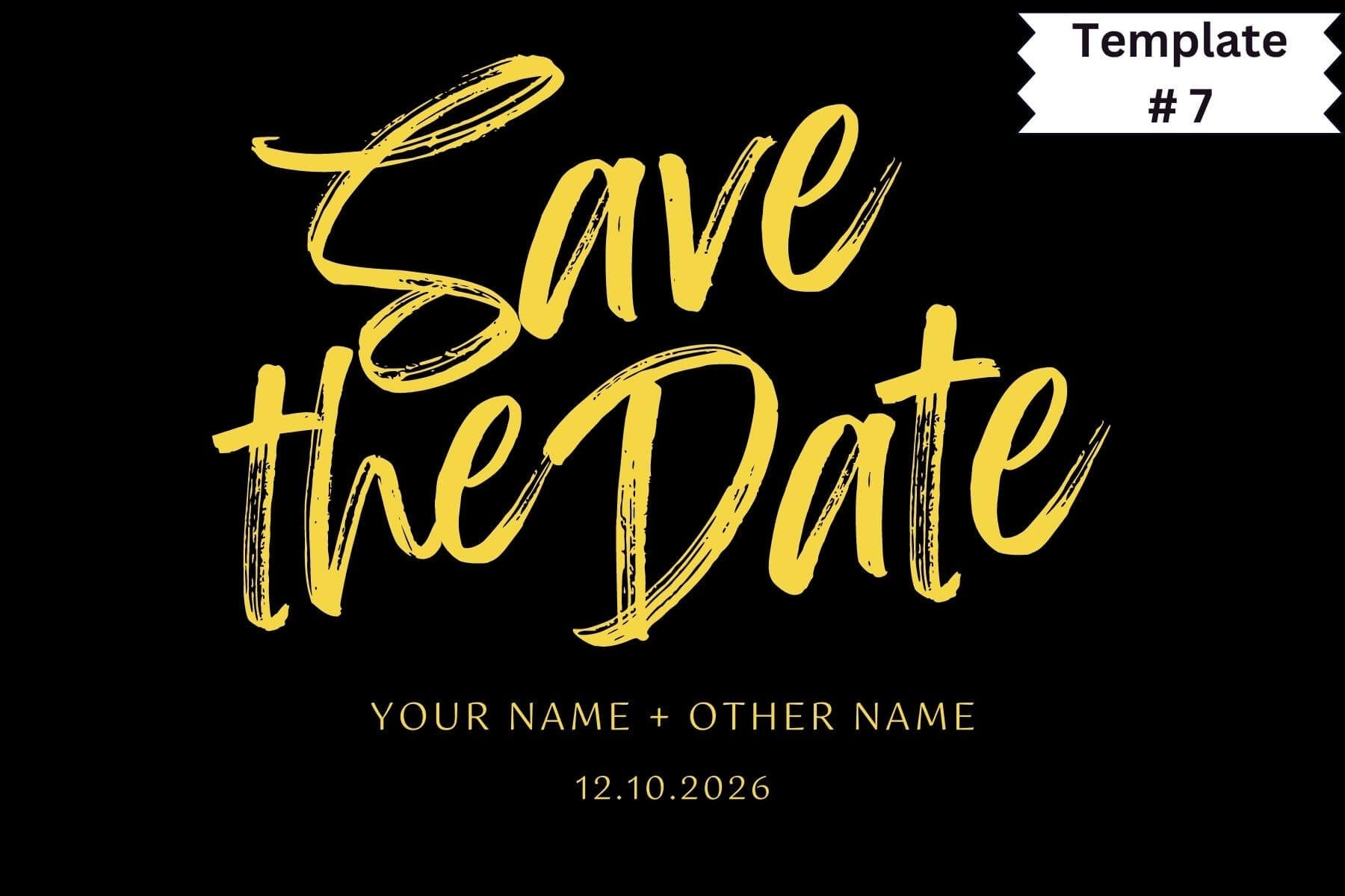 pelikas.pk template # 7 save the date card for customization