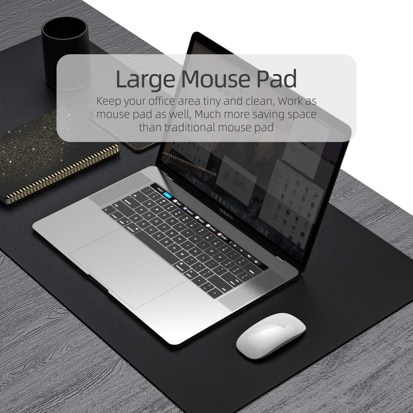 Double Face Leather Desk Mat Large Size