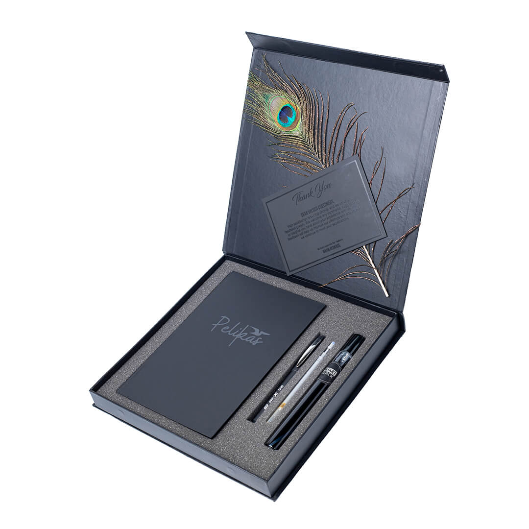 Notebook Box Set Black High Quality Notebook Gift Box in Pakistan | Pelikas.pk