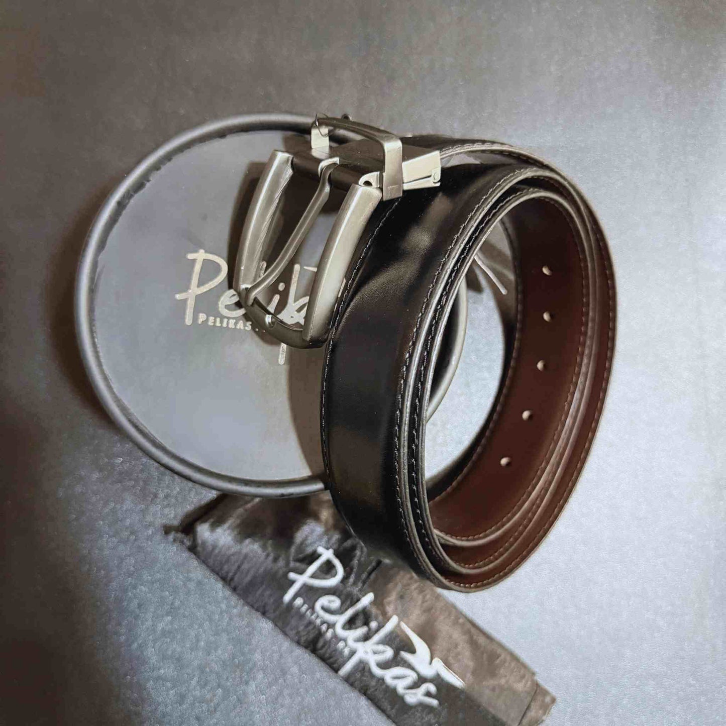 Men’s Double-Sided Leather Belt